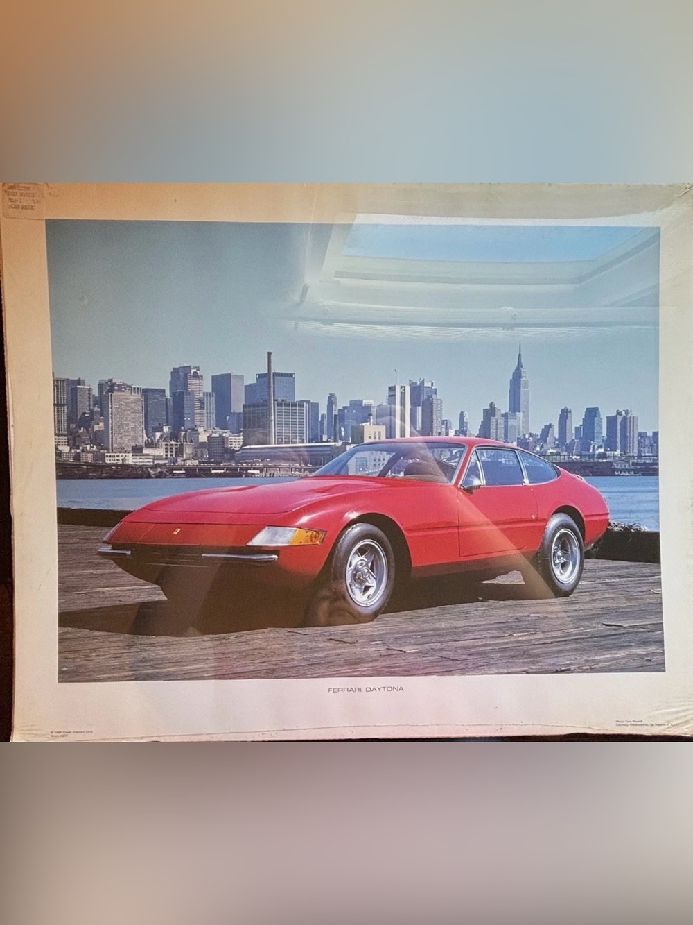 Vintage 1985 Ferrari 365 GTB/4 Daytona Power Graphics Edition Poster New 16x20